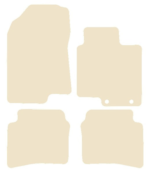 Hyundai i20 2020 onwards Beige Luxury Velour Tailored Carpet Car Mats NV HITECH