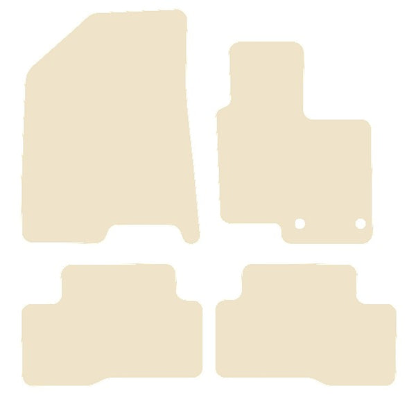 Hyundai Tucson Hybrid HEV 2020 onwards Beige Luxury Velour Tailored Carpet Car Mats NV HITECH
