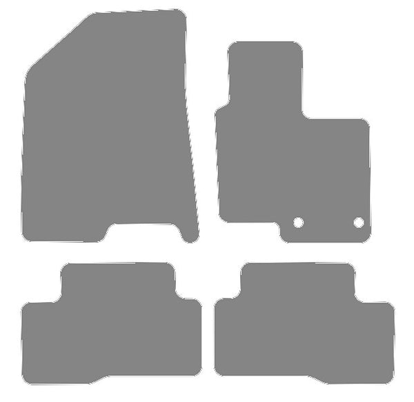 Hyundai Tucson Hybrid HEV 2020 onwards Grey Luxury Velour Tailored Carpet Car Mats NV HITECH