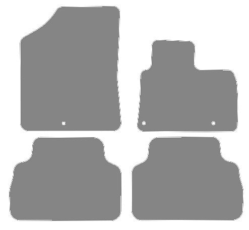Hyundai Santa Fe (5 Seat) Hybrid 2018 onwards Grey Tailored Carpet Car Mats NV HITECH