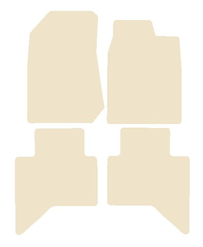 Isuzu D-Max 2012-2021 Beige Luxury Velour Tailored Car Mats NV HITECH