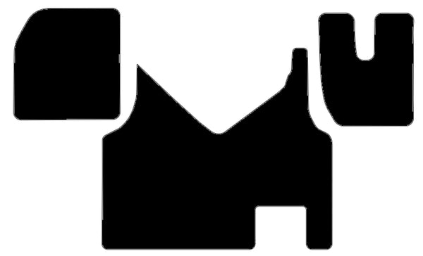 Iveco Stralis Auto 2014-2021 Black Luxury Velour Tailored Carpet Car Van Mats HITECH