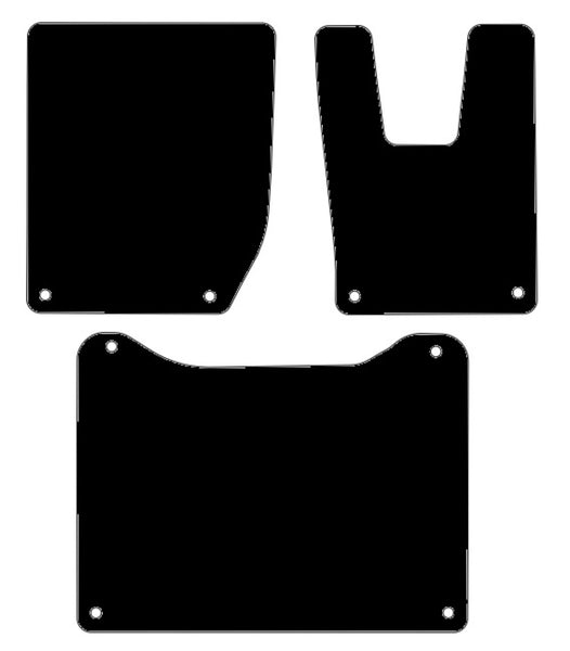 Iveco Stralis 2021 onwards Black Luxury Velour Tailored Carpet Car Van Mats HITECH