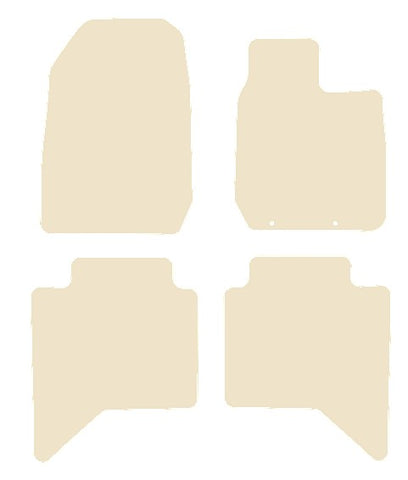 Isuzu D-Max V-Cross Separate Rears 2021 onwards Beige Luxury Velour Tailored Carpet Car Mats NV HITECH