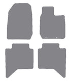 Isuzu D-Max V-Cross Separate Rears 2021 onwards Grey Tailored Carpet Car Mats NV HITECH