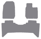 Isuzu D-Max V-Cross Single Rear 2021 onwards Grey Luxury Velour Tailored Carpet Car Mats NV HITECH