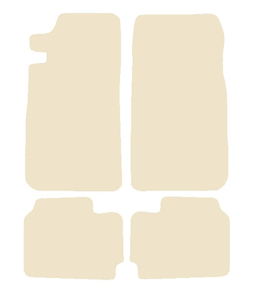 Jensen Interceptor 1966-1976 Beige Luxury Velour Tailored Car Mats NV HITECH