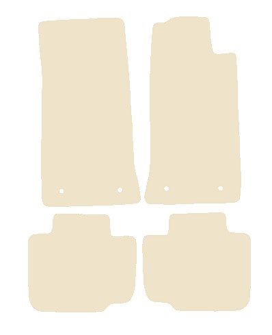 Jaguar XJ Series (XJ40) 1986-1994 Beige Luxury Velour Tailored Car Mats NV HITECH