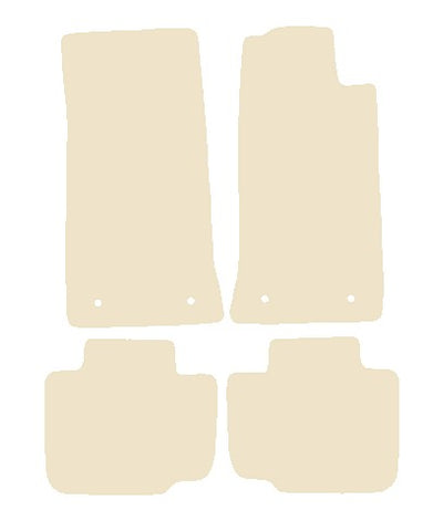 Jaguar XJ Series (XJ40) 1986-1994 Beige Luxury Velour Tailored Car Mats NV HITECH