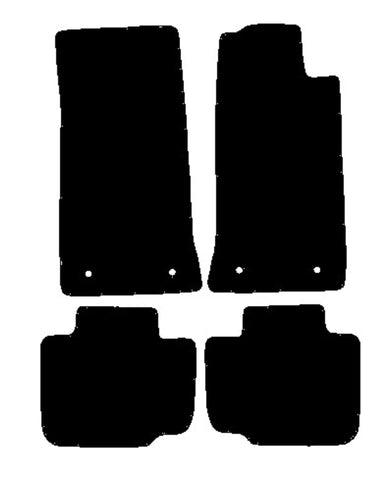 Jaguar XJ Series (XJ40) 1986-1994 Black Premium Carpet Tailored Car Mats NV HITECH