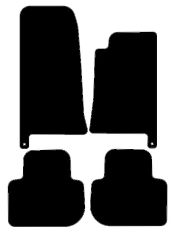 Jaguar XJ Series (X300) 1994-2003 Black Tailored Carpet Car Mats NV HITECH