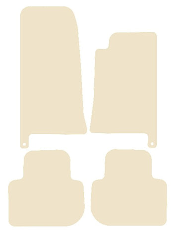 Jaguar XJ Series (X300) 1994-2003 Beige Luxury Velour Tailored Car Mats NV HITECH