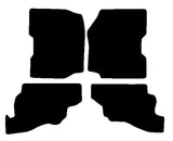 Jeep Wrangler 1986-1997 Black Premium Carpet Tailored Car Mats NV HITECH