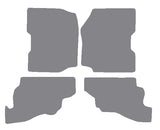 Jeep Wrangler 1986-1997 Grey Premium Carpet Tailored Car Mats NV HITECH