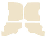 Jeep Wrangler 1986-1997 Beige Luxury Velour Tailored Car Mats NV HITECH