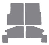 Jeep Wrangler 1997-2007 Grey Premium Carpet Tailored Car Mats NV HITECH