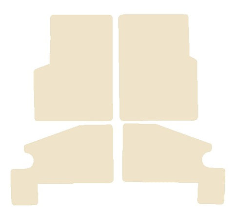 Jeep Wrangler 1997-2007 Beige Luxury Velour Tailored Car Mats NV HITECH