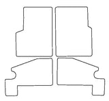 Jeep Wrangler 1997-2007 Tailored VS Rubber Car Mats