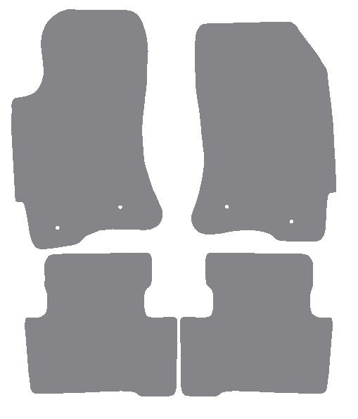 Jaguar X-Type (X400) 2.0/2.2 1999-2003 Grey Premium Carpet Tailored Car Mats NV HITECH