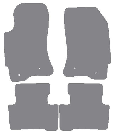 Jaguar X-Type (X400) 2.0/2.2 1999-2003 Grey Premium Carpet Tailored Car Mats NV HITECH