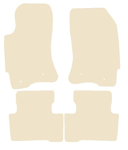 Jaguar X-Type (X400) 2.0/2.2 1999-2003 Beige Luxury Velour Tailored Car Mats NV HITECH