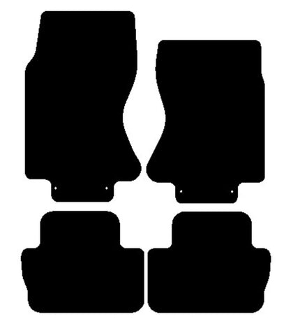 Jaguar S-Type (X200) Manual 2003-2009 Black Premium Carpet Tailored Car Mats NV HITECH