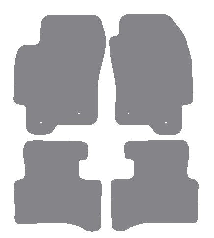 Jaguar X-Type (X400) 2.0/2.2 2004-2010 Grey Premium Carpet Tailored Car Mats NV HITECH