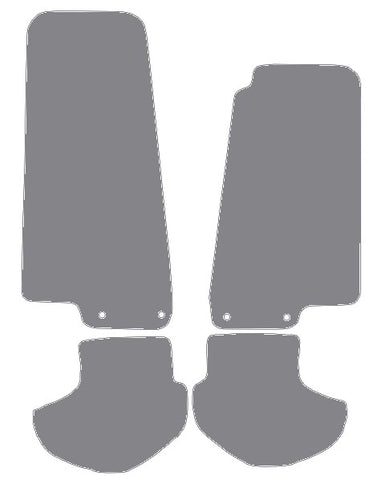 Jaguar XK (X100) Coupe/Convertible (Two Eyelets) 1996-2006 Grey Premium Carpet Tailored Car Mats NV HITECH