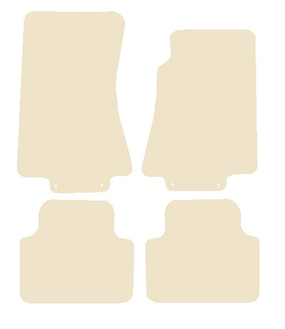 Jaguar XJ Series (X350) 2003-2009 Beige Luxury Velour Tailored Car Mats NV HITECH
