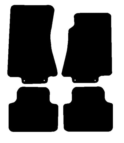 Jaguar XJ Series (X350) 2003-2009 Black Luxury Velour Tailored Car Mats NV HITECH