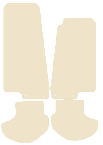 Jaguar XKR / XKR Convertible 2003-2006 Beige Luxury Velour Tailored Car Mats NV HITECH