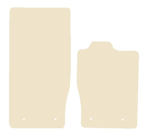 Jaguar XK (X150) Coupe/Convertible 2006-2014 Beige Luxury Velour Tailored Car Mats NV HITECH