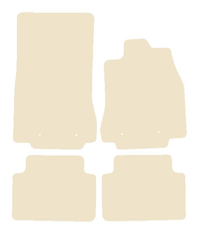 Jaguar XF Saloon (X250) 2008-2013 Beige Luxury Velour Tailored Car Mats NV HITECH