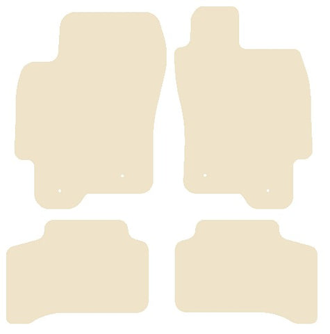 Jaguar X-Type (X400) 2.5/3.0 2004-2010 Beige Luxury Velour Tailored Car Mats NV HITECH