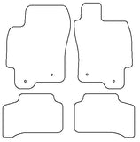 Jaguar X-Type (X400) 2.5/3.0 2004-2010 Tailored VS Rubber Car Mats