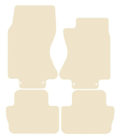 Jaguar S-Type (X200) Automatic 2003-2009 Beige Luxury Velour Tailored Car Mats NV HITECH