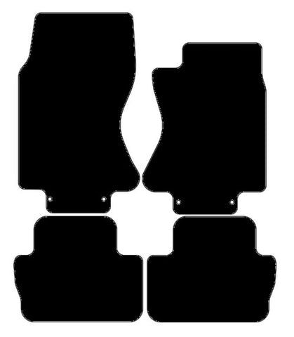 Jaguar S-Type (X200) Automatic 2003-2009 Black Premium Carpet Tailored Car Mats NV HITECH