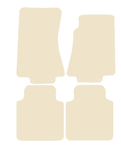 Jaguar XJ Series (X350) LWB 2003-2009 Beige Luxury Velour Tailored Car Mats NV HITECH