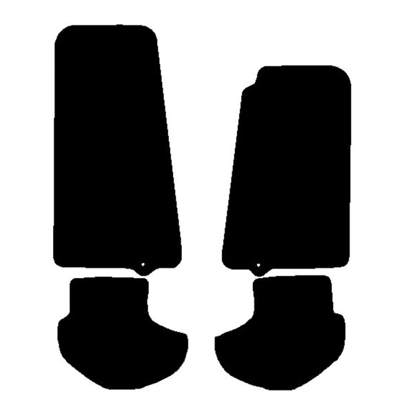 Jaguar XKR / XKR Convertible (Single Eyelet) 1998-2006 Black Premium Carpet Tailored Car Mats NV HITECH