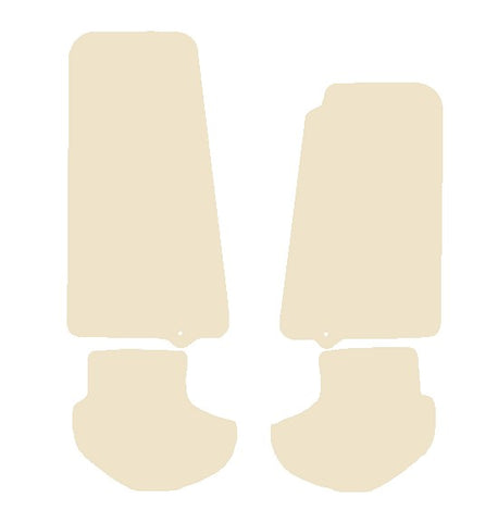 Jaguar XKR / XKR Convertible (Single Eyelet) 1998-2006 Beige Luxury Velour Tailored Car Mats NV HITECH