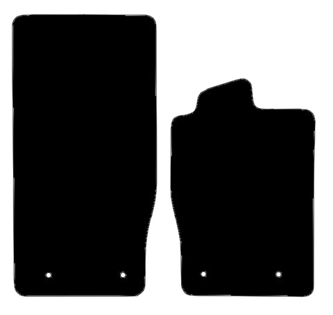 Jaguar F-Type Convertible 2013-2024 Black Premium Carpet Tailored Car Mats NV HITECH