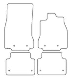 Jaguar XF Saloon (X250) 2013-2015 Tailored VS Rubber Car Mats