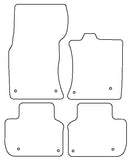 Jaguar XF Saloon (X260) 2016 onwards Tailored VS Rubber Car Mats