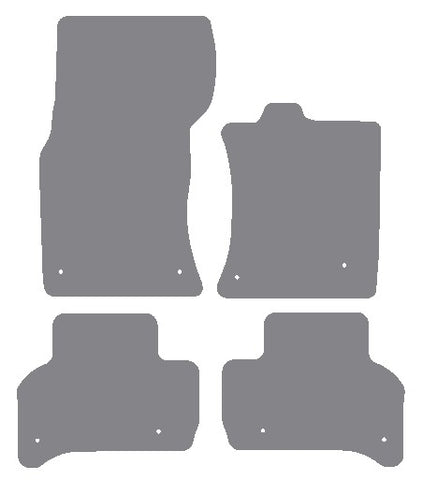 Jaguar XE (X760) 2014 onwards Grey Premium Carpet Tailored Car Mats NV HITECH