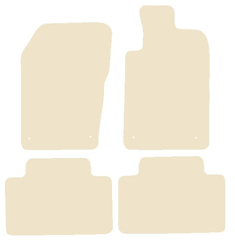 Jeep Grand Cherokee 2013-2021 Beige Luxury Velour Tailored Car Mats NV HITECH