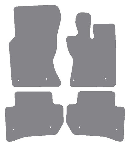 Jaguar F-Pace Automatic 2016 onwards Grey Premium Carpet Tailored Car Mats NV HITECH