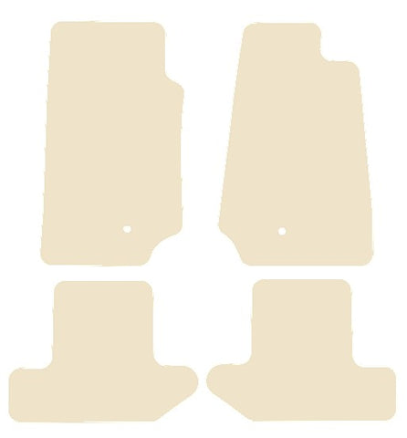 Jeep Wrangler 2Dr (JK) 2007-2017 Beige Luxury Velour Tailored Car Mats NV HITECH