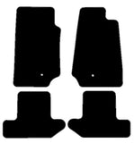 Jeep Wrangler 2Dr (JK) 2007-2017 Black Luxury Velour Tailored Car Mats NV HITECH