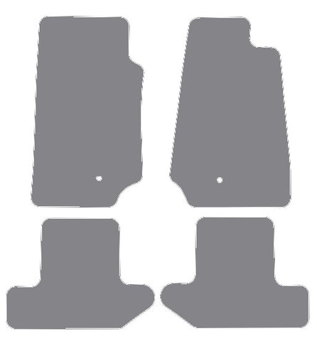 Jeep Wrangler 2Dr (JK) 2007-2017 Grey Premium Carpet Tailored Car Mats NV HITECH