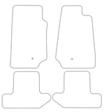 Jeep Wrangler 2Dr (Jk) 2007-2017 Tailored VS Rubber Car Mats